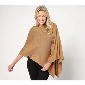 Complliments Cowl Neck Poncho Butterscotch 2X/3X A667210